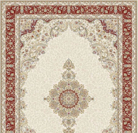 Bahariye Halı Cevher Serisi CV02A Bordo Salon Oturma Yatak Odası Halısı