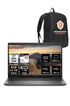 DELL Latitude 3550 i5 1345U 64GB 1TB SSD 15.6'' FHD FDOS Taşınabilir Bilgisayar & PER4 ÇANTA