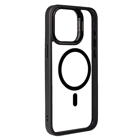 IP 15 Pro Max - Kılıf Kamera Lens Korumalı Standlı Lensli Kapak