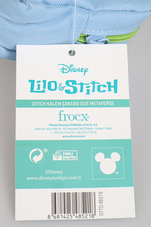 x Dekomus Lisanslı Stitch "Iconic Blue Collection" Kalem Çantası, Labirent Figürlü Geçmeli Kalem, Kalemtraş, Ruj Silgi Ve Kurşun Kalem Seti