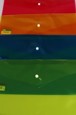 x Dekomus Rainbow Sort Collection 5 Adet Çıtçıt Dosya "Dekomus Cep Defteri Hediyeli"