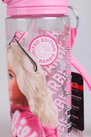 "DEKOMUS CEP DEFTERİ HEDİYELİ" LİSANSLI BARBIE INSPIRE 500 ML MATARA