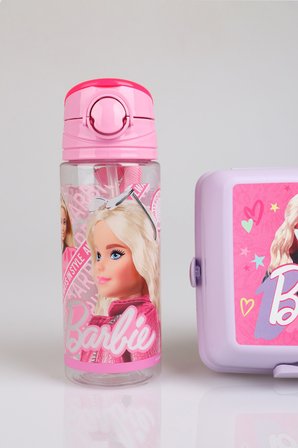 x Dekomus Lisanslı Barbie Extra Glam Collection 500 Ml Matara Ve 2 Katlı Beslenme Kutusu Smart Lunch Box