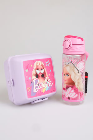 x Dekomus Lisanslı Barbie Extra Glam Collection 500 Ml Matara Ve 2 Katlı Beslenme Kutusu Smart Lunch Box