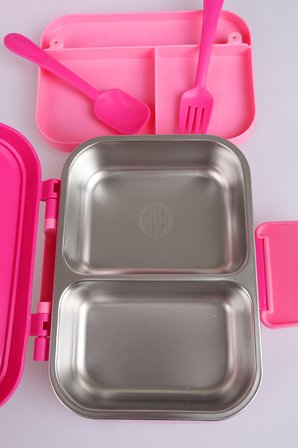 x Dekomus Lisanslı Barbie Extra Glam Collection 2 Katlı Paslanmaz Çelik Yemek Kabı "Dekomus Cep Defteri Hediyeli"