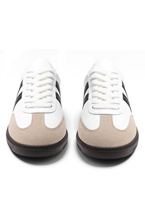 Kadın Bağcıklı Hafif Kaymaz Tabanlı Yumuşak Süet Detaylı Günlük Ayakkabı 341