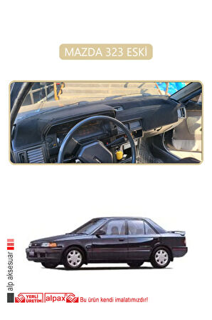 Mazda 323 Eski Torpido Koruma  Halısı -  Bej Kenar