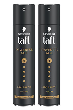 Taft Powerful Age Saç Spreyi 250ml - İnce ve Zayıflamış Saçlar İçin 2'li Set