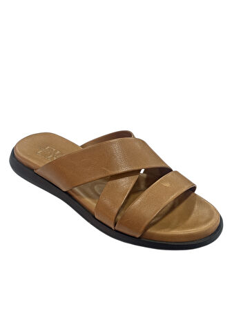 6502 Erkek Siyah Hakiki Deri Tokalı Sandalet Rahat Ortopedik Günlük Yaz Ayakkabısı