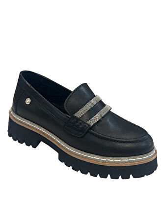 Mammamia D25YA-3705 Kadın Casual Deri Loafer Ayakkabı
