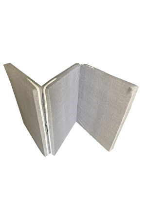 Katlanır Yer Yatağı Sünger Yatak Gri Kırçıllı 80x180 Cm-6 Cm Tek Kişilik