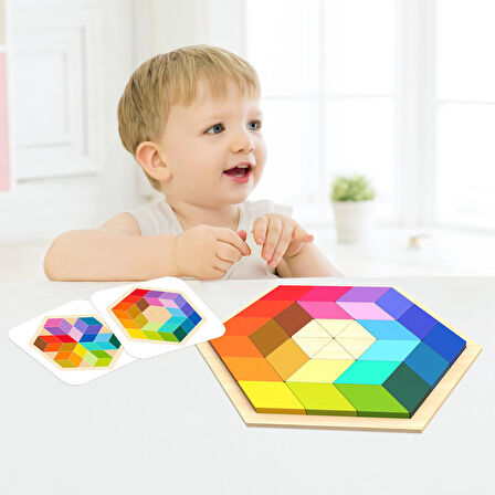 Ahşap 3D Tasarım Puzzle