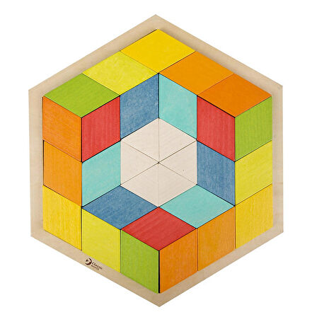 Ahşap 3D Tasarım Puzzle