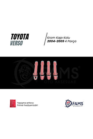 Toyota Verso Uyumlu Krom Kapı Kolu 4 Kapı 2004-2009