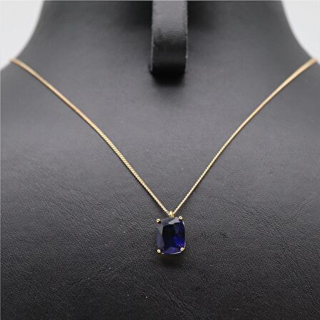 Alexandrite Baget Taşlı Minimal Kolye