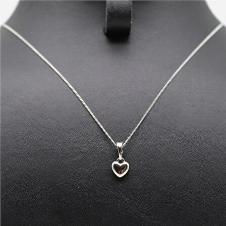 Minimal Kalp Kolye Silver
