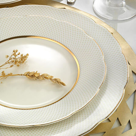 Kütahya 1133921 Bone Olympos Yemek Tk 62 Prç Altın