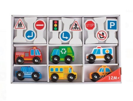 Ahşap Araçlar Trafik seti