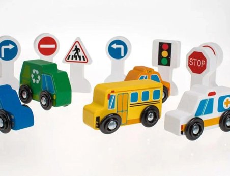 Ahşap Araçlar Trafik seti