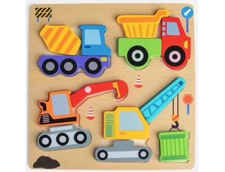 Ahşap Puzzle İş Makinaları