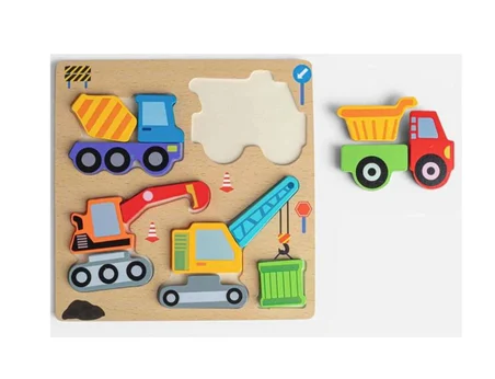 Ahşap Puzzle İş Makinaları