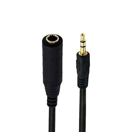 Kulaklık uzatma kablosu  3.5mm stereo dişi erkek aux uzatma kablosu 3m