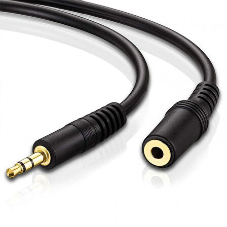 Kulaklık uzatma kablosu  3.5mm stereo dişi erkek aux uzatma kablosu 3m