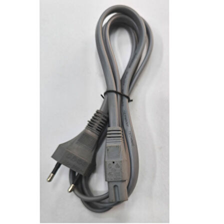 Teyip fişi 2 pinli teyip radyo vb için power kablo 1.30 cm