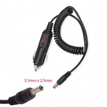 12v 3A araç şarj adaptörü süper box modem araç şarj adaptörü 5.5*2.5mm