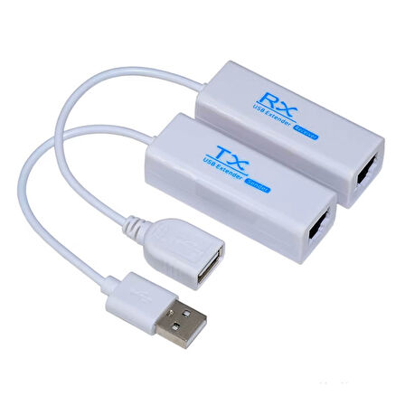 Usb 2.0 to rj45 cat5 cat6 extender 200m ye kadar rj45 ile usb uzatma