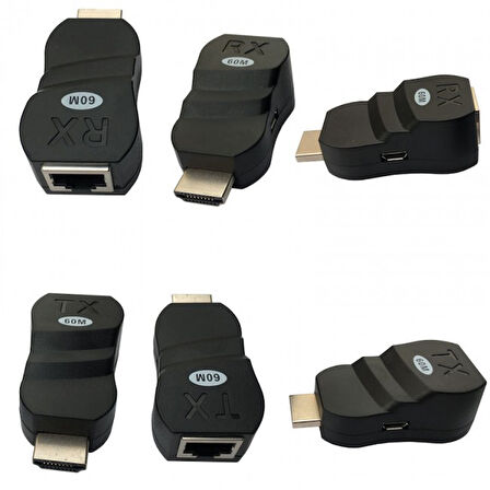HDMI extender rj45 to HDMI extender cat5/cat6 60m extender çevirici v1.4