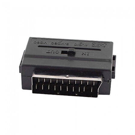 Scart to RCA S-Video in out anahtarlı çevirici Adaptörü Scart AV çevirici