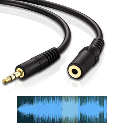 3.5mm stereo dişi erkek uzatma kablosu kulaklık aux uzatma kablosu 2m