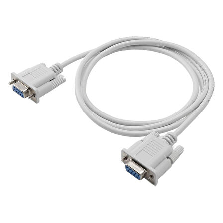 rs232 dişi dişi com kablo 9 pin db9 dişi dişi seri com port kablosu 2m