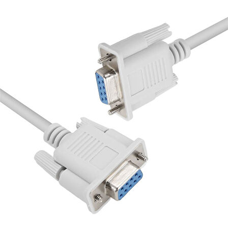rs232 dişi dişi com kablo 9 pin db9 dişi dişi seri com port kablosu 2m