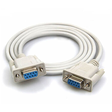 rs232 dişi dişi com kablo 9 pin db9 dişi dişi seri com port kablosu 2m