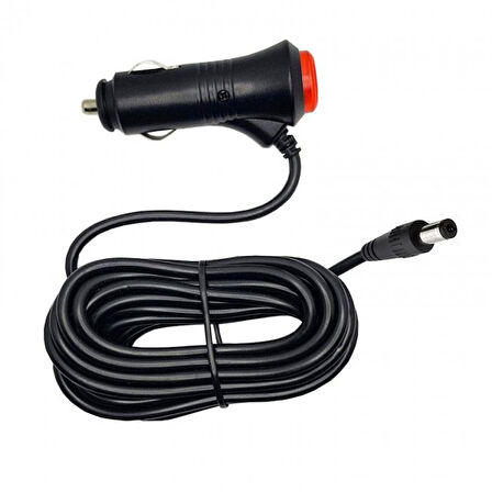 12/24v 5A araç şarj adaptörü gps süpürge için 5.5mm 2.5 mm jak uçlu adaptör