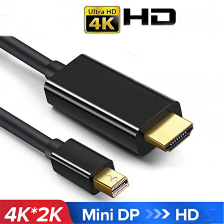 Mini display to hdmı çevirici kablo 2k 4k md-hdmı kablo 1.8m