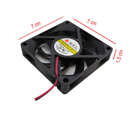 7cm 5v 2 pinli fan 7cm x 7cm x 1.5cm DC 5v 2 pinli fan