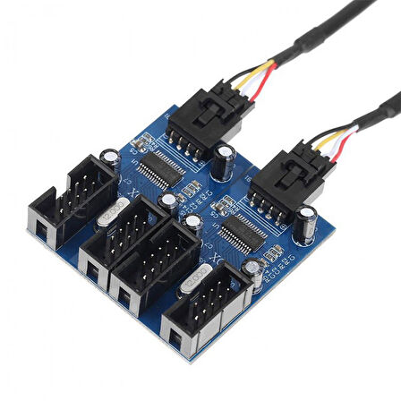 9 Pin USB 2.0 Çoklayıcı Anakart için 4 Port USB 2.0 Çoklayıcı