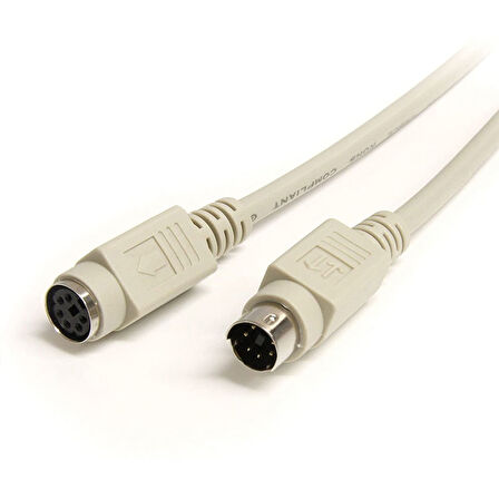 Eski tip PS/2 Klavye Mouse dişi erkek uzatma kablosu 6 pinli ps2 kablo 5m