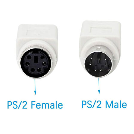 PS/2 Dişi Erkek Klavye Mouse uzatma kablosu 6 pin ps2 kablo 3m
