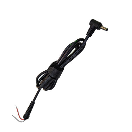 3.5mmx1.35mm 90° L tipi notebook adaptör tamir kablosu 