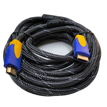 Hdmı erkek erkek örgülü kablo hdmi 1080p v1.4 örgülü kablo 7m