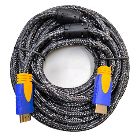 Hdmı erkek erkek örgülü kablo hdmi 1080p v1.4 örgülü kablo 7m