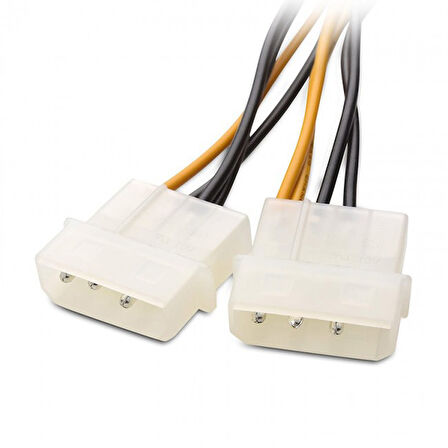 2x IDE molex to 8 pin pcıe ekran kartı power güç kablosu 17cm