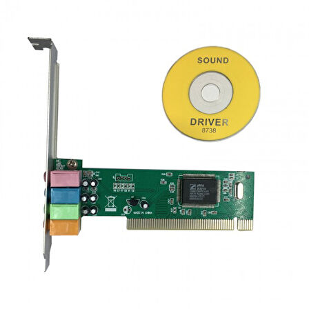 PCI ses kartı CMI8738 chipsetli 5 kanal 4.1 pc için pcı ses kartı 