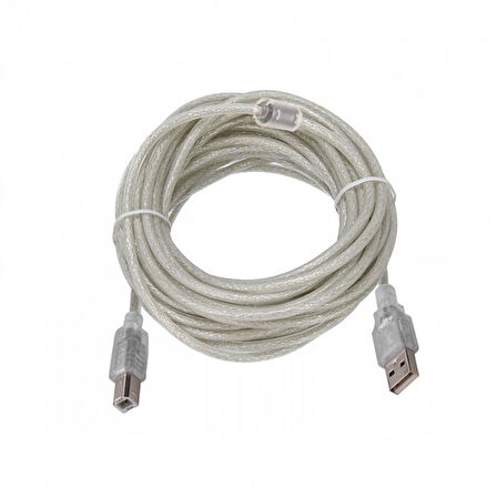 Usb 2.0 Yazıcı kablosu şeffaf prınter yazıcı kablosu 7m