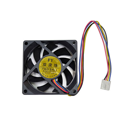 7 cm 12v 4 pinli fan 7cmx7cmx1.5cm 12v 7cm fan