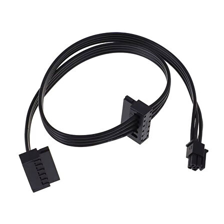 Mini 4 Pin to 2x Sata Ssd Power Supply Anakart Hdd Güç Kablosu